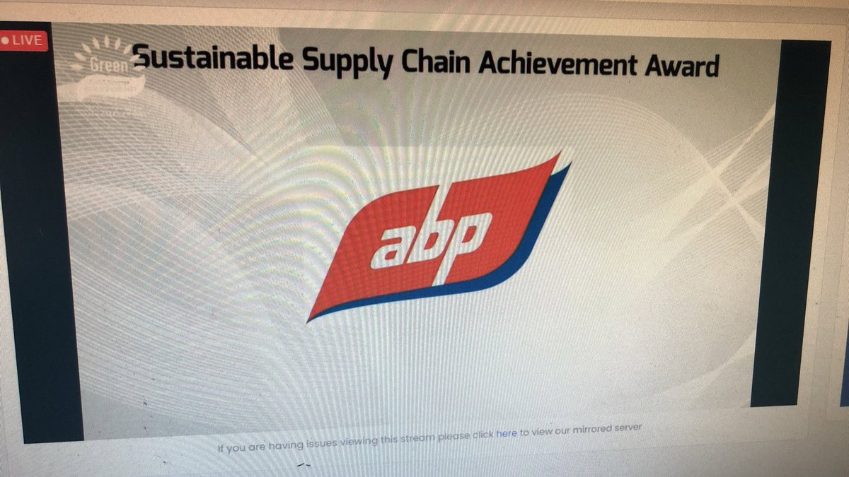 LynseyHollywood's tweet photo. Big congrats to @AbpFoods for winning the award of best “sustainable supply chain achievement award” @gfbawards 🎉 #Sustainability https://t.co/u5U9KvxrDU