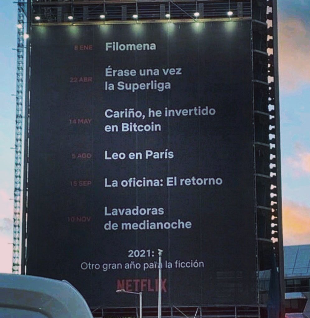 Buenapublicidad's tweet photo. Otro gran año para la ficción. @NetflixES 🤘🏾 https://t.co/IznSzTXsyz