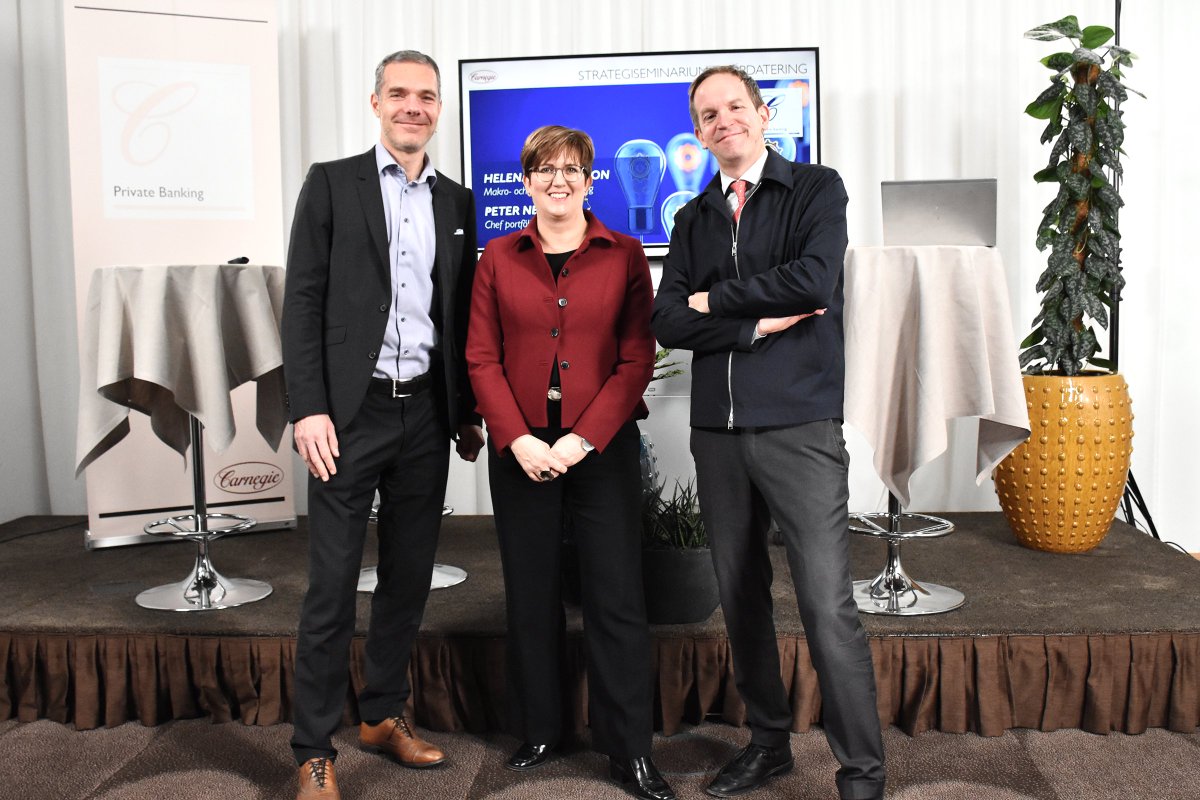 DNBCarnegie's tweet photo. Under förmiddagen höll vi ett live-seminarium med en uppdatering av Carnegie Private Bankings strategirapport.
Prata med din rådgivare om du vill se en inspelad version.
#carnegielive #allokering #aktier https://t.co/kKNZS4RxEG