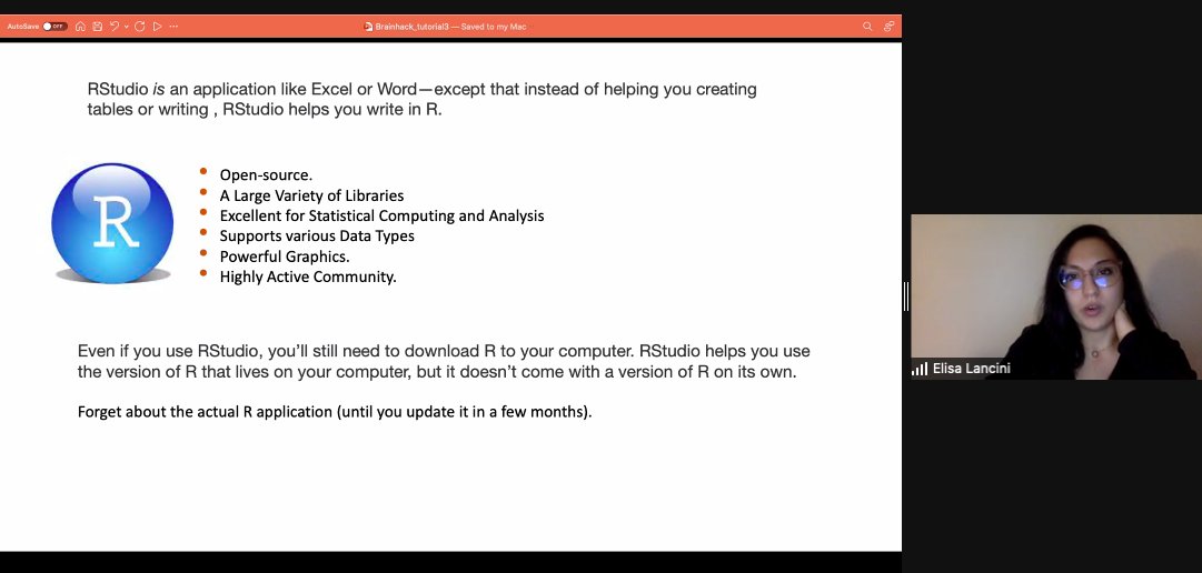 RTG2413SynAGE's tweet photo. Brainhack Magdeburg 2021: Our tutorials about "Introduction to R" and "Meta-Analysis in R" by Elisa Lancini @e_lancini just started!
Feel free to join!

#BrainHackMagdeburg #SynAGE https://t.co/5VzF4Ogt87