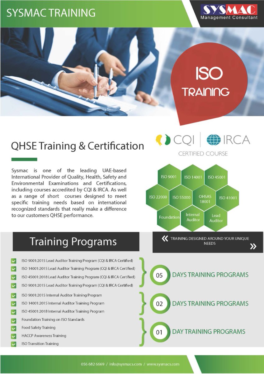 Sysmacs's tweet image. #qhse #training #trainingprovider #improvement #hse #performance #discount #professionalgrowth #UAE #GCC