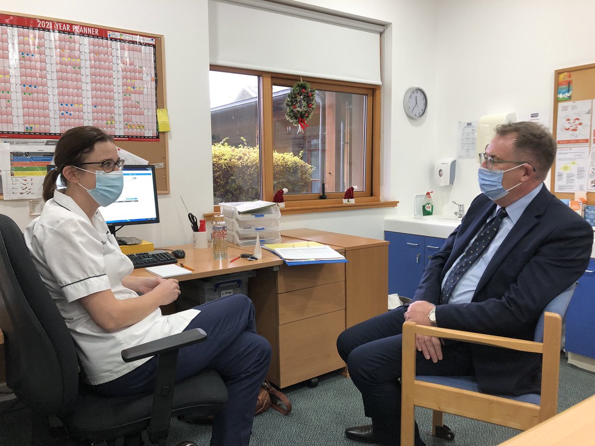 dtbarron's tweet photo. During his visit to @ErskineCharity interim #CNOScot met a variety of staff incl: student nurse Damien, SLT Lorna, ANP @Laura_MacD22 Home Manager Caroline https://t.co/v0RW33NS1D