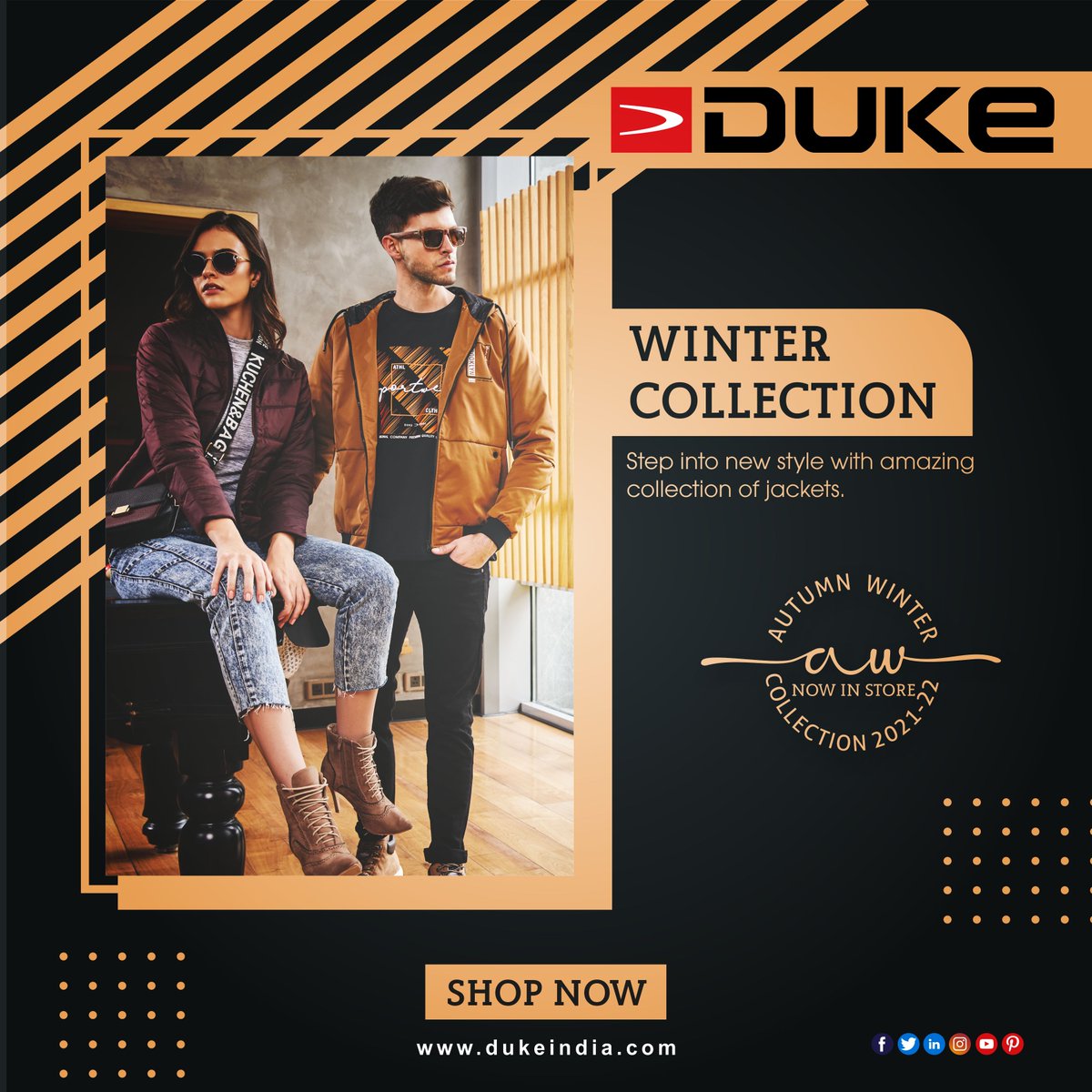 Dukefashions's tweet photo. Step into Winter with Duke Thermogenic and Air Pillow jackets which give you immense heat and relief in this cold winter. Show Now Latest Jacket Collection on https://t.co/7t65lhpbVS
#weloveduke #dukeclothing #dukejackets #dukehoodies #dukewinters #dukefashion https://t.co/Qpbh8zTwIx