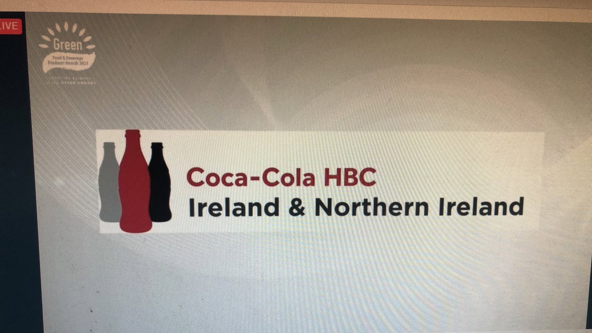 LynseyHollywood's tweet photo. 👏Well done to @CocaCola HBC Ireland &amp; NI for reducing your packaging by 500,000 tonnes and winning the @gfbawards of “Best sustainable packaging strategy” 🥤 https://t.co/fl1EjosoTQ