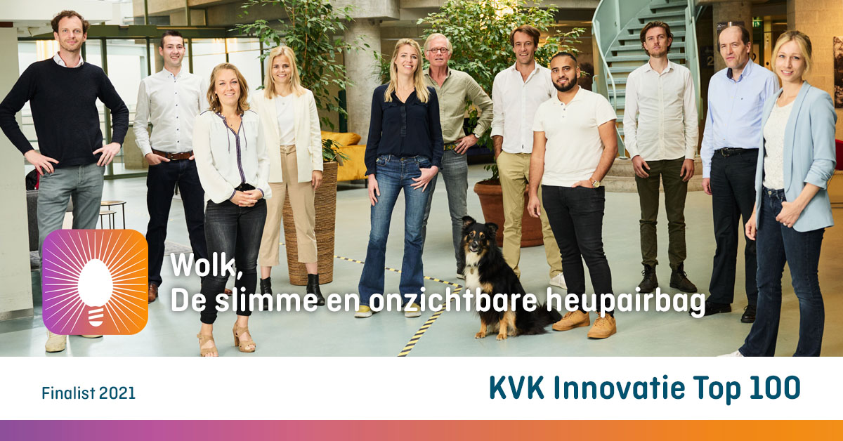 Heupfracturen de wereld uit. Door de vergrijzing zal het aantal ouderen met heupfracturen toenemen. <a href="/Wolkairbag/">Wolk. De heupairbag</a> bedacht een slimme oplossing:  ’s werelds eerste heupairbag. Finalist <a href="/InnovatieTop100/">Innovatie Top 100</a> ow.ly/9U2Y50H2CjS