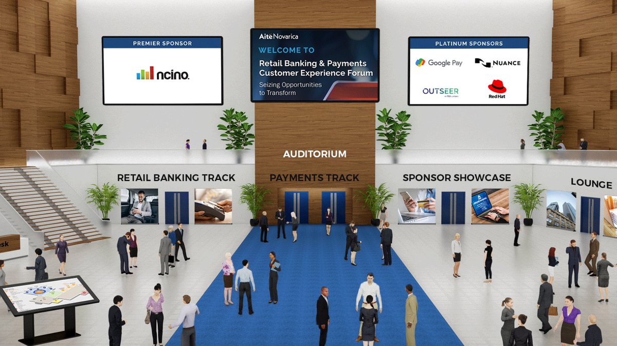 Today's the day! Join us online for Aite-Novarica's Retail #Banking &amp; #Payments #CX Forum. Our pre-conference sessions start at 8:30am ET, followed by Opening Remarks by <a href="/davidalbertazzi/">David Albertazzi</a> at 10am ET. Register at bit.ly/2ZZ5uEi
#RBCXForum #customerexperience #fintech