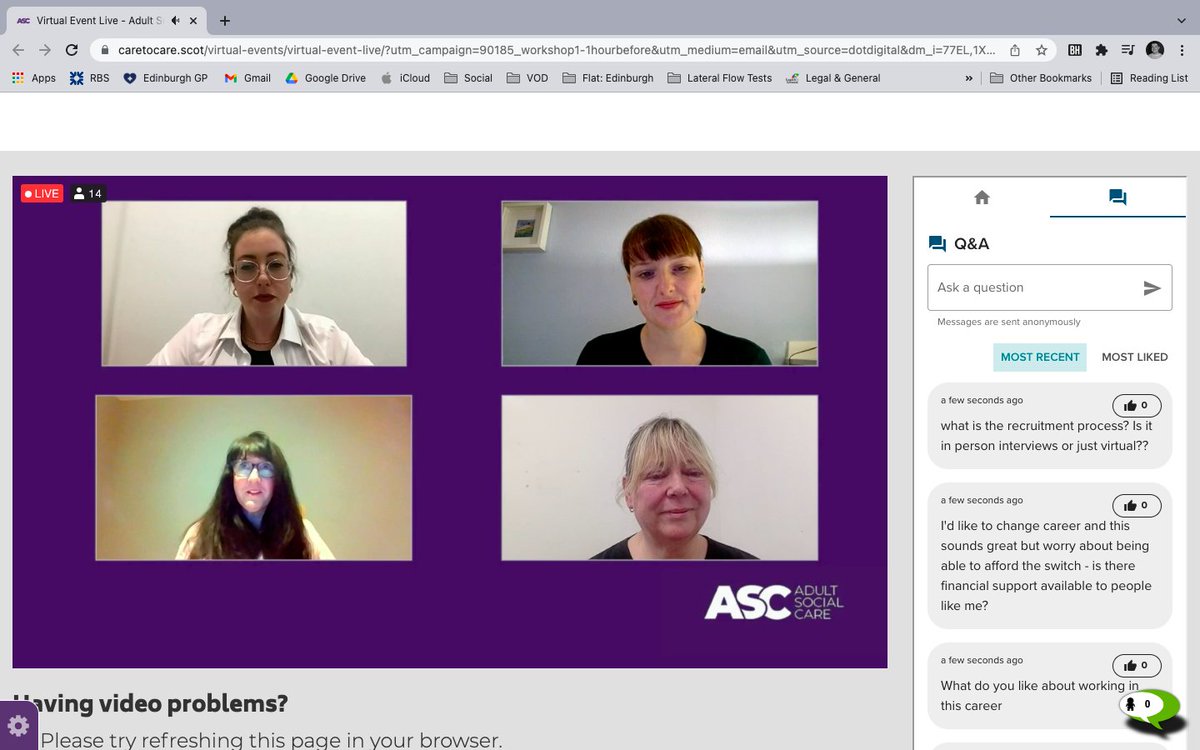 Cameron_Duck97's tweet photo. Fantastic to attend our first Adult Social Care virtual workshop yesterday. It has been great to work more closely with our Field and Partnership team to develop the assets and programme ahead of the event.
Looking forward to the next event tomorrow.
Info: https://t.co/qwPicy03Em https://t.co/kYHNdx5zaw
