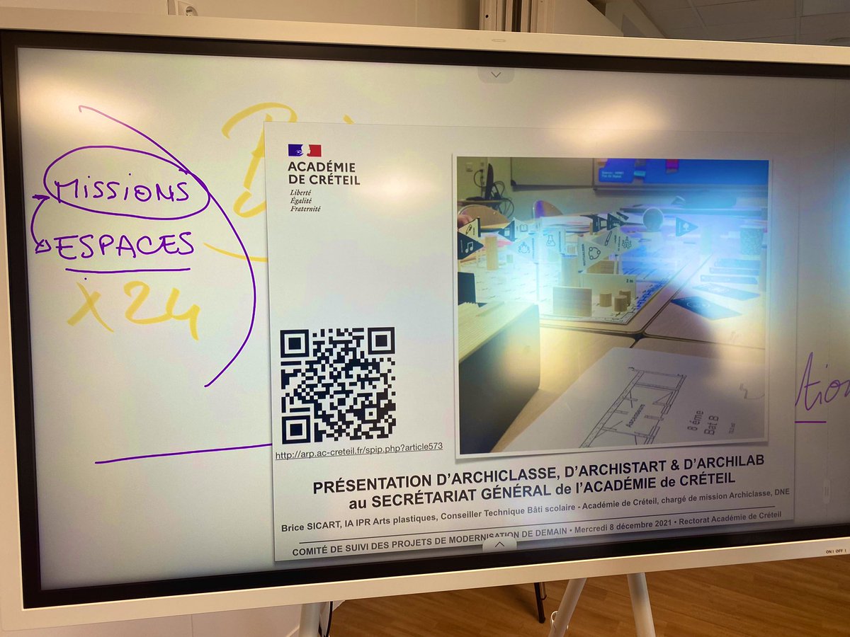 SICARTB's tweet photo. Présentation dans le cadre de #SP+ et du nouveau #rectorat de @AcCreteil #X24, de la démarche #Archiclasse et des outils #ArchiStart &amp; #ArchiLab. Merci @GeniedesLieux pour votre participation active et nos échanges. ▶️ https://t.co/anqfiLisaz #QVT @Becket6 @chcaron80 @Edu_Num https://t.co/qjUxjyn5pb