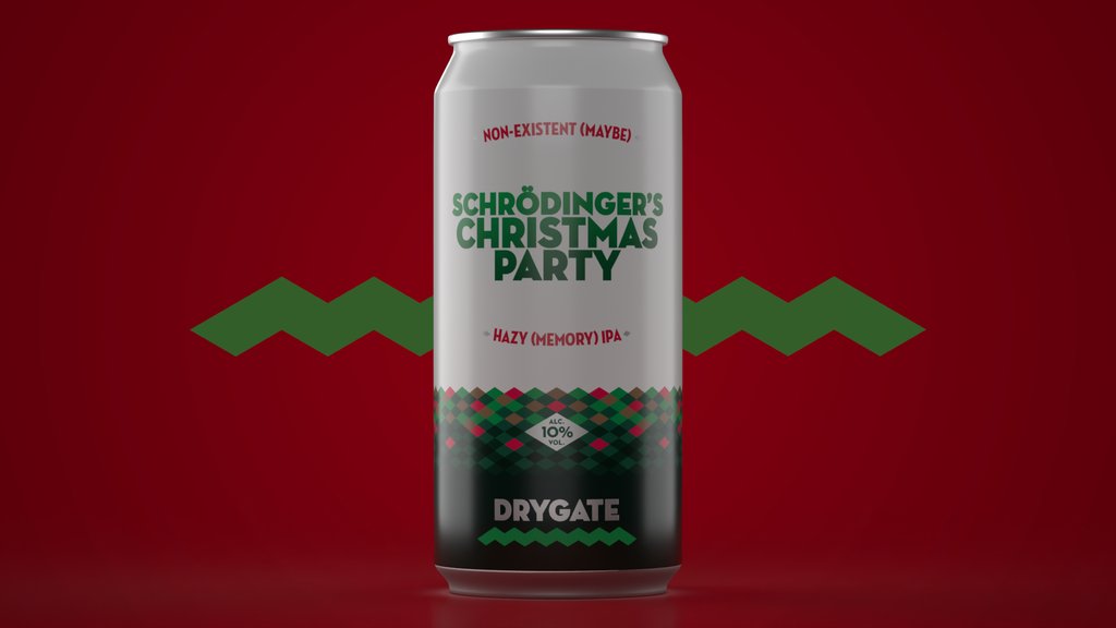 drygate's tweet photo. Coming this holiday season (or maybe not) Schrödinger's Christmas Party - a Hazy (Memory) IPA perfect for pairing with cheese and wine, super-secret Santas, and hypocrisy. Who knows if this beer exists but we can certainly make jokes about it
#downingstreetparty #whowasattheparty https://t.co/81LOnALsfx