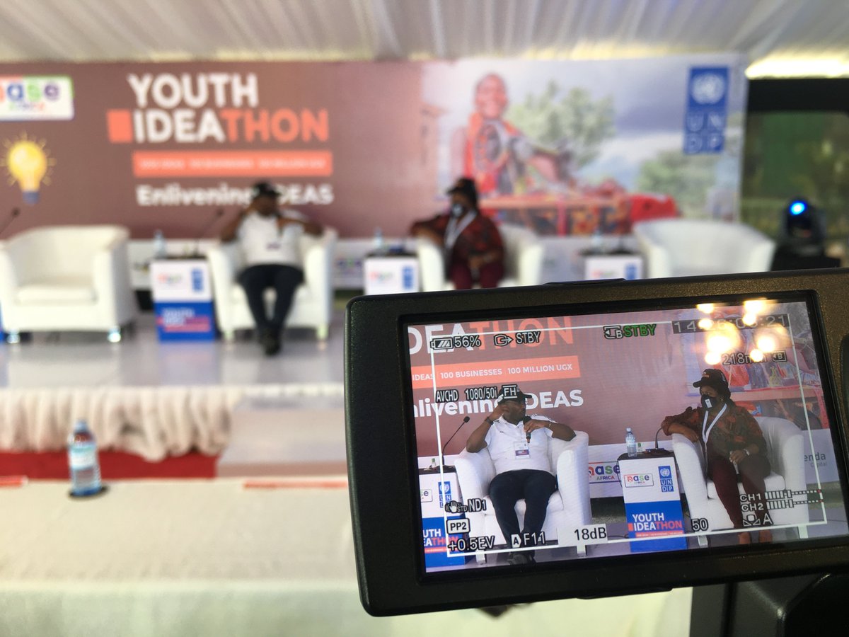 UNDPUganda's tweet photo. Happening now!

#YouthIDEAthon Panel Discussion featuring @DennisAguma Executive Director @NASE_Africa &amp; @HaddieShillah Head of Solutions Mapping @UNDPUganda #AccLabUG.

Tune in: https://t.co/OJhcy2zS8x https://t.co/9ilCOHPrma