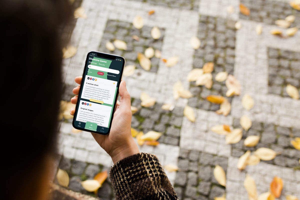 Onze Dilemma Game App heeft van de Council of Europe een prijs gewonnen als Best Practice voor het promoten van wetenschappelijke integriteit. <a href="/muelkaptein/">Muel Kaptein</a> 
bit.ly/3Iy3zbi