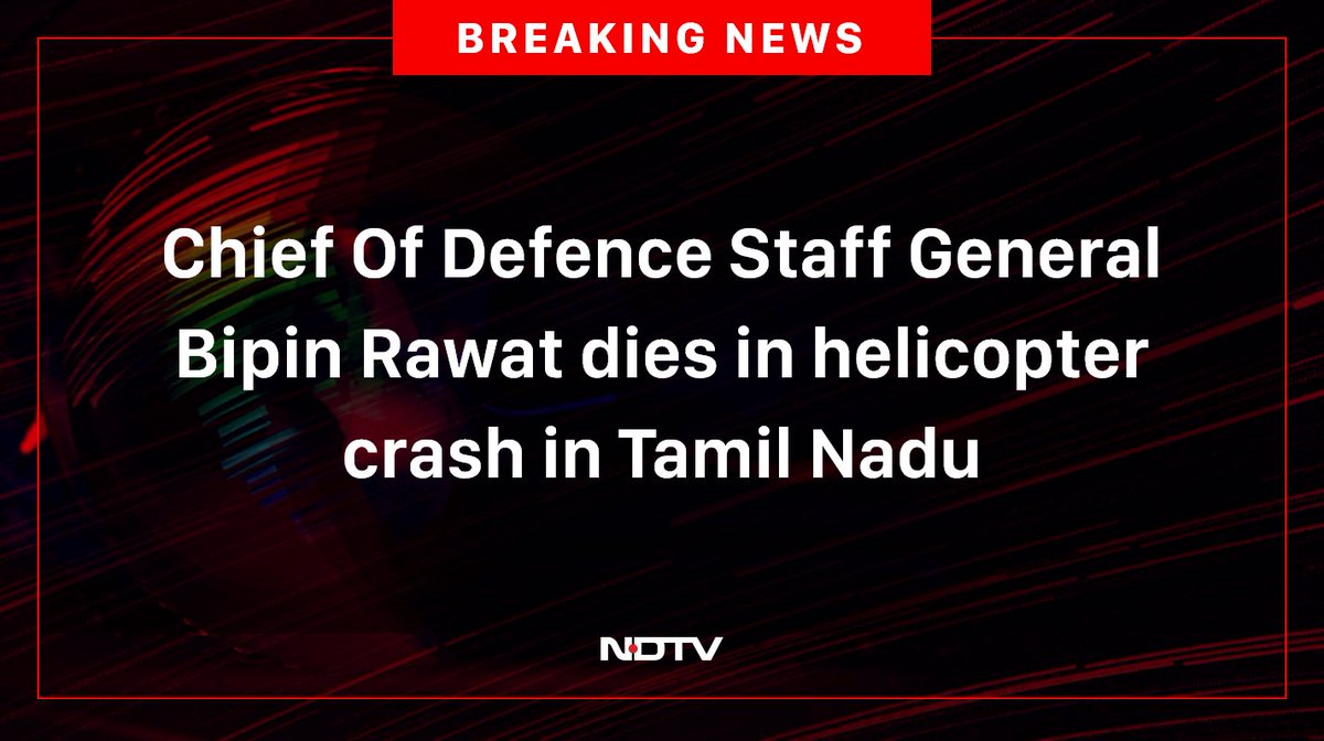 ndtv's tweet photo. #BipinRawat https://t.co/UaQ8kX5tWc
