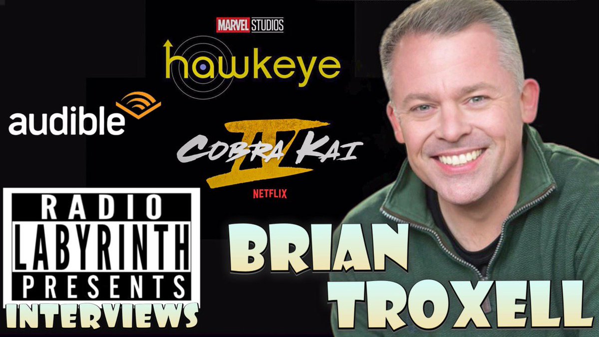Radio_Labyrinth's tweet photo. This week on Presents we have Brian Troxell @troxbirds  He is a voice-actor and an actor-actor. And can currently be seen in the new  Hawkeye series on Disney+ and the upcoming fourth season of Cobra Kai on Netflix. 

https://t.co/NUXE1kjccr

#Hawkeye #CobraKai  #DisneyPlus https://t.co/HoXhe2eZJG