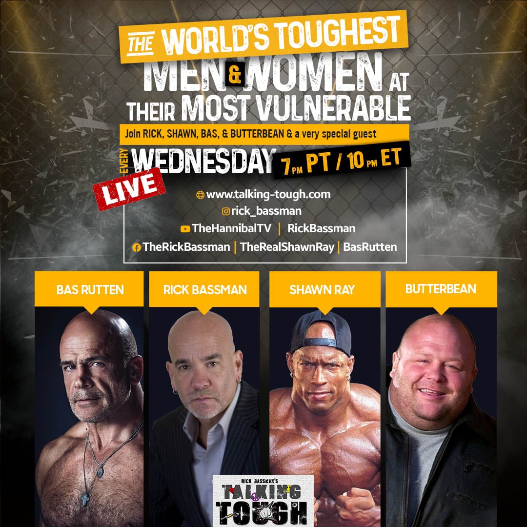 TwoManPowerTrip's tweet photo. Today on @TalkingToughPod it’s the New Era of the show! @rick_bassman @BasRuttenMMA #Butterbean & #ShawnRay welcome special guest #TomHoward to the show!
Check it out @podcastone
https://t.co/gh11iD6wDK https://t.co/hHw6HC8fd4