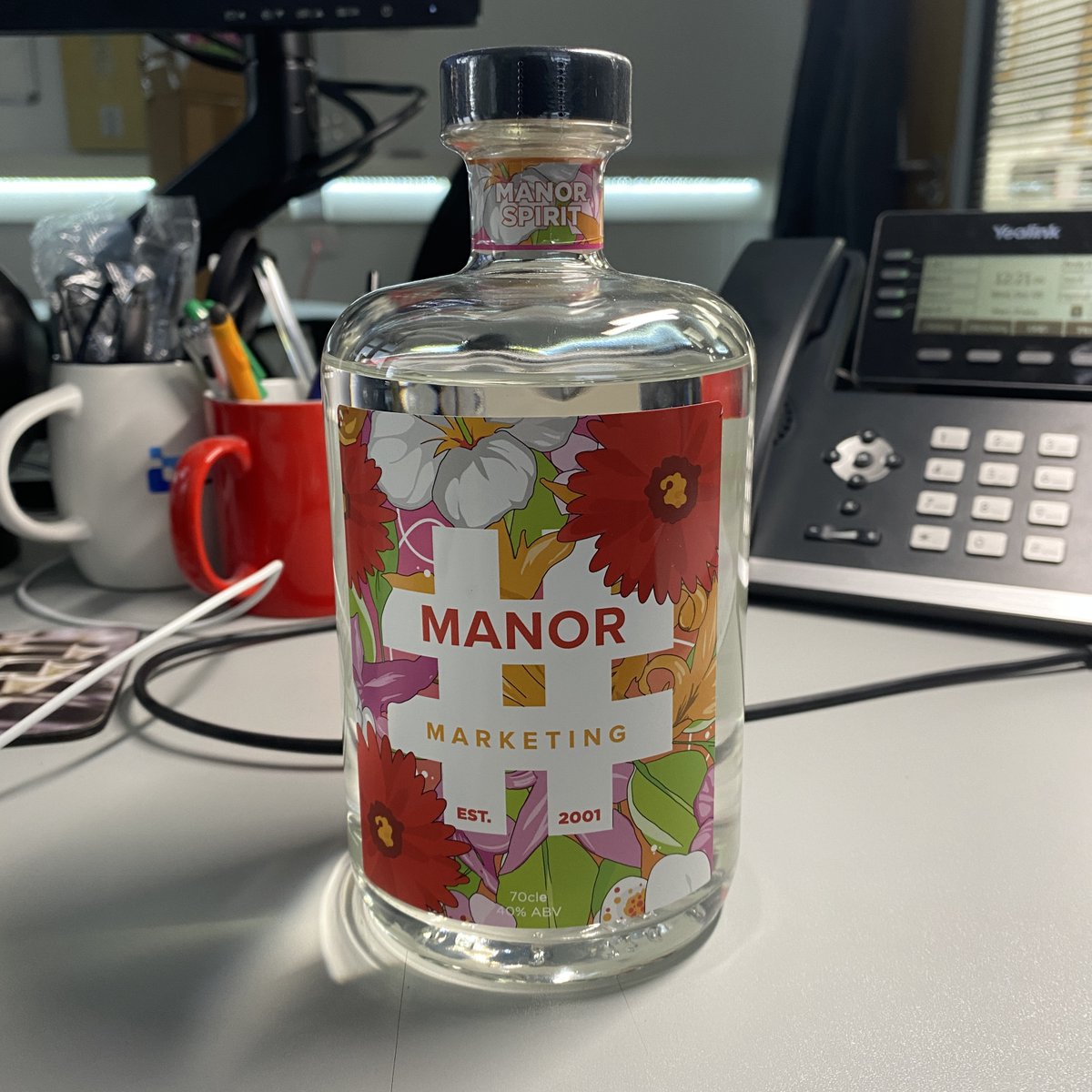 risbytv's tweet photo. Congratulations to Jennie, Kara and the lovely team @manormarketing for 20 years of wonderful success! Thank you for the fabulous gift of #ManorSpirit we’ll be raising a toast to you tonight 🍸🥂🍾 https://t.co/0EBRphlPfp