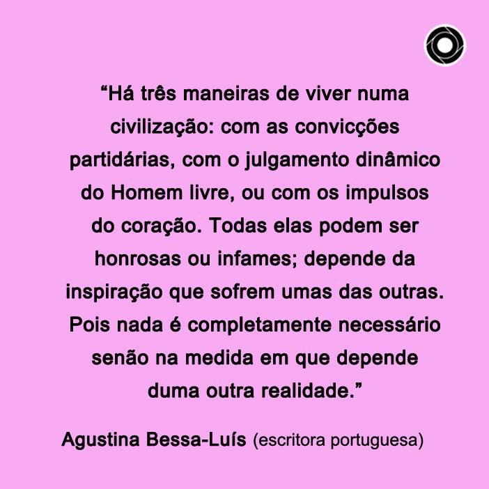 comculturaearte's tweet photo. “Há três maneiras de viver numa civilização: com as convicções partidárias, com o julgamento dinâmico do Homem livre, ou com os impulsos do coração. Todas elas podem ser honrosas ou infames” https://t.co/J5fq63BubC