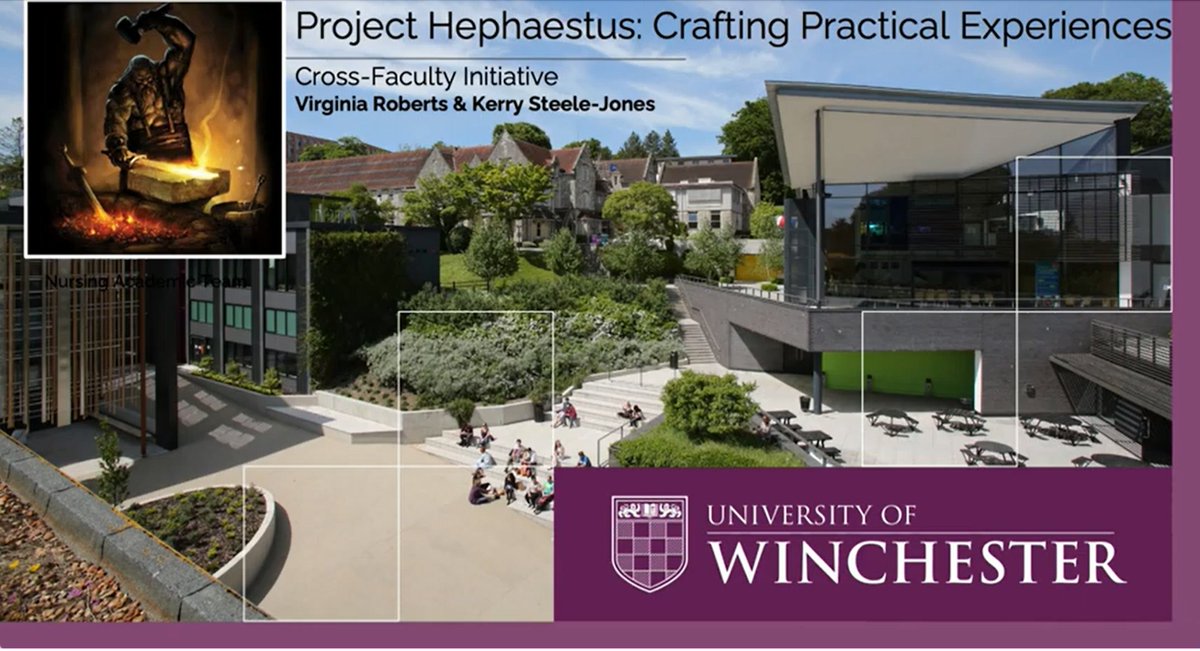 UoW_TEL's tweet photo. @_UoW Staff present their LTIF-funded projects at today's @A_L_T conference - "Project Hephaestus – Crafting Cross-Faculty Virtual Educational Environments" Tune in at 3:30pm! #altcWinter21 https://t.co/jWZLd3Pjry