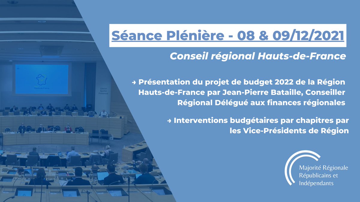 Séance plénière qui a une importance particulière avec le vote du budget. 
En 2' j'ai pu présenter notre ambition pour l'emploi et pour la formation au service des habitants de notre région <a href="/hautsdefrance/">Région Hauts-de-France</a> 
🎯Répondre aux besoins des entreprises, des publics, et des territoires !