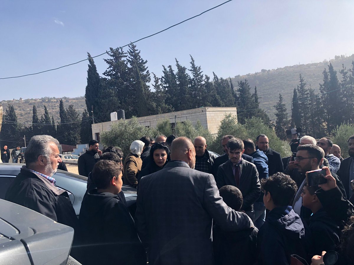 NorwayPalestine's tweet photo. Visited schools in Al-Lubban and As-Sawiya villages south of Nablus today. Norway is deeply concerned by the use of rubber bullets and tear gas against schoolchildren. The right to education must be respected, as emphasised in the recently adopted Security Council Resolution 2601 https://t.co/inXWLifBIm