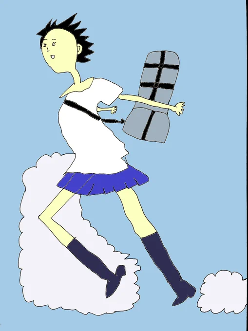 【時をかける少女】夫『お前、タイムリープできてなくねぇ?』#時をかける少女 #色塗り 