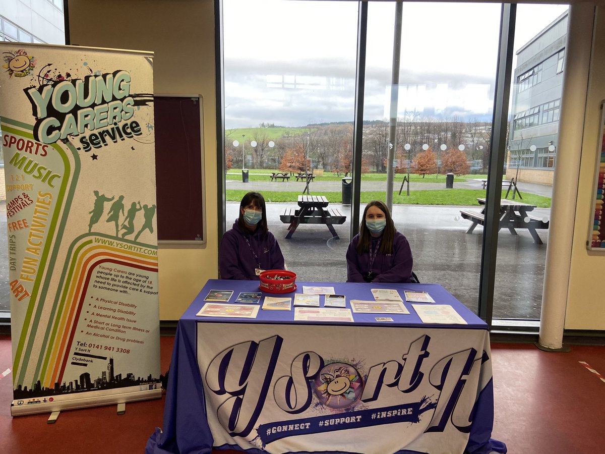 Myself and @bethysortit are out and about promoting young carers <a href="/VoL_Academy/">Vale of Leven Academy</a> photobombed and robbed of our chocolates <a href="/ysortit/">Y sort it</a> <a href="/KelseyYsortit/">Kelsey@ysortit</a> <a href="/KirstyYSortit/">Kirsty</a> <a href="/HollyYsortIt/">Holly</a> @AllisonYSortIt #ootandaboot #youngcarersawareness