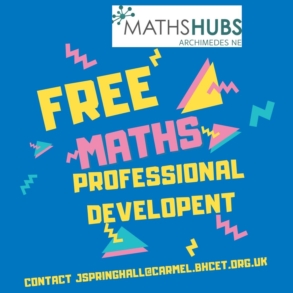 <a href="/MathsHubs/">MathsHubs</a> <a href="/NCETM/">NCETM</a> <a href="/mathscpdchat/">mathscpdchat</a> 
#FREE CPD for TEACHERS

<a href="/darlingtonbc/">Darlington Borough Council</a> <a href="/stocktoncouncil/">Stockton-on-Tees Borough Council</a> <a href="/RedcarCleveland/">Redcar & Cleveland</a> <a href="/MbroCouncil/">MiddlesbroughCouncil</a> <a href="/HpoolCouncil/">Hartlepool Borough Council</a> <a href="/stocktoncouncil/">Stockton-on-Tees Borough Council</a> <a href="/DurhamCouncil/">Durham County Council</a> 

ow.ly/WMVS50H5YSR