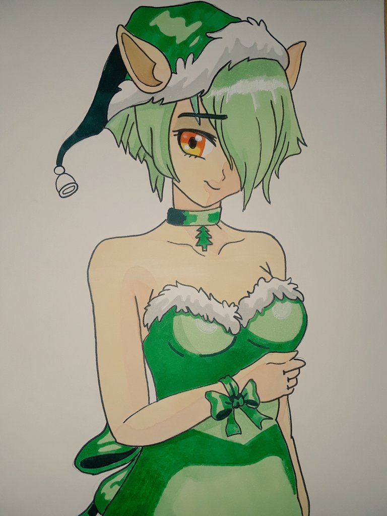 xand3r666's tweet photo. #christmasadvent day 8 with #eva from #sadpandastudios #crushcrush #christmas #xmas #elf #elven #elfears #bows #art #artist #fanart #artstudio #creative #portfolio #belleza #touchnew #copicmarkers #staedtler #sharpie #mississaugaartist https://t.co/2kCLubFlG0