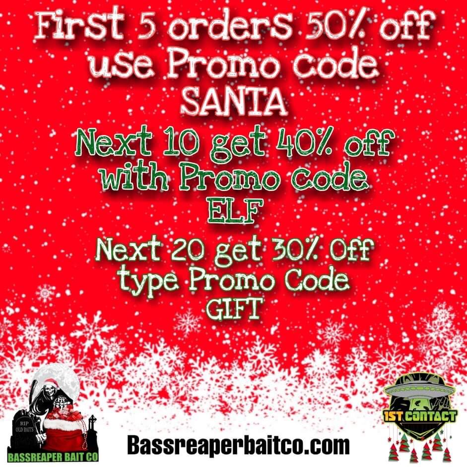 Lead_Sucks's tweet photo. 💥BIG TIME SAVINGS💥 Just in time for all the gifts for the fisherman on your list!! Talk about one stop shopping!! Go over to @Bassreaperbaits and get in on the best baits, tackle, and tungsten!! #reapyourlimits #Make1stContact https://t.co/YNw2UjaA0e