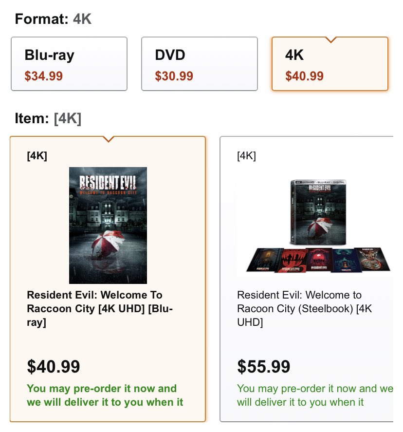 revilreboot's tweet photo. “Resident Evil: Welcome To Raccoon City” is already available for pre-order on Amazon. 

Release date: 2022 🧟‍♀️👀

https://t.co/356gdHuSeP https://t.co/34aliZS7TI