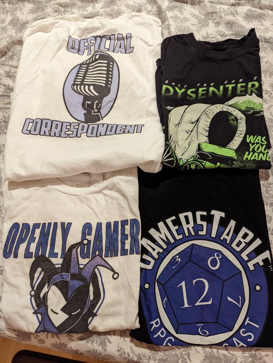 eugenekatz's tweet image. I think I have my wardrobe picked out for PAX Unplugged. @Gamerstable FTW