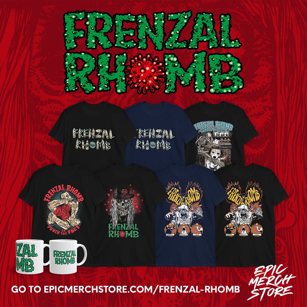 New merch up for <a href="/Frenzalofficial/">Frenzal Rhomb</a> !
Worldwide flat rate shipping!
