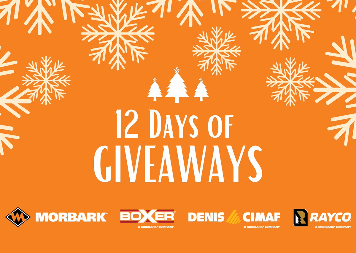 Head to our Facebook page 👉ecs.page.link/nmQH8 to enter in the #12DaysofGiveaways contest! We're giving away #Morbark, #Rayco, #DenisCimaf, and #Boxer goodies every day of the week starting tomorrow, December 9th, 2021 up until #ChristmasEve, December 24th, 2021.