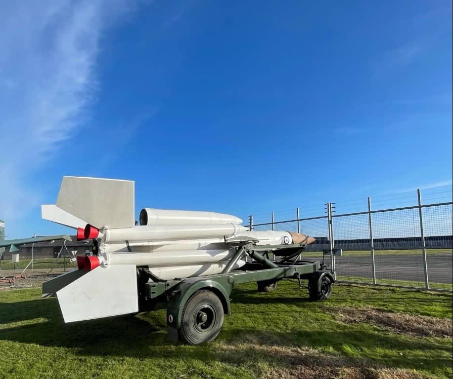 Bentwaters_CWM's tweet photo. After the delivery of the BCWM's latest addition to it's exhibits, it made sense to show the Bloodhound off in the sunshine which made an appearance today after some horrendous weather last night. https://t.co/vg6TIdyRVZ https://t.co/WjJKn4mmsH