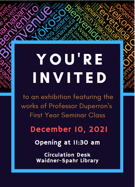 Come check out their hard work and support your friends! #dsonphotos #fys #dsonlibrary @DickinsonCol