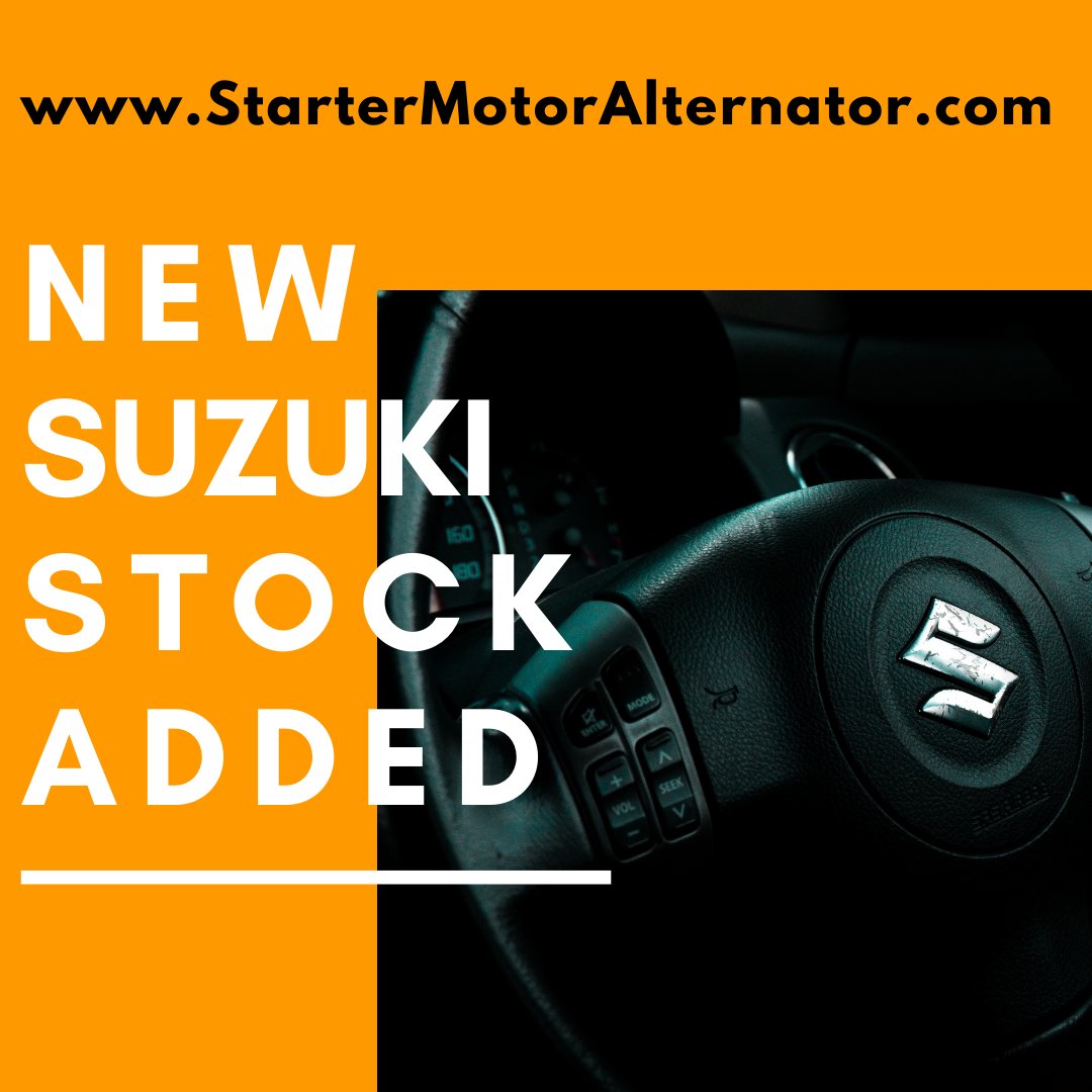 StartAlternator's tweet photo. 🚨NEW SUZUKI STOCK ADDED🚨

Fits: Suzuki SX4 1.0-1.4 Petrol 2016>

Alternator: XIG1573
🛒 Available here: https://t.co/hDMXveXWco
Alternator: XIG1574
🛒 Available here: https://t.co/kwCEJt0r9E

🌎 International Shipping
🛠️ 2 Year Warranty

#suzuki #sx4 #alternator https://t.co/eqBLlA1UTU