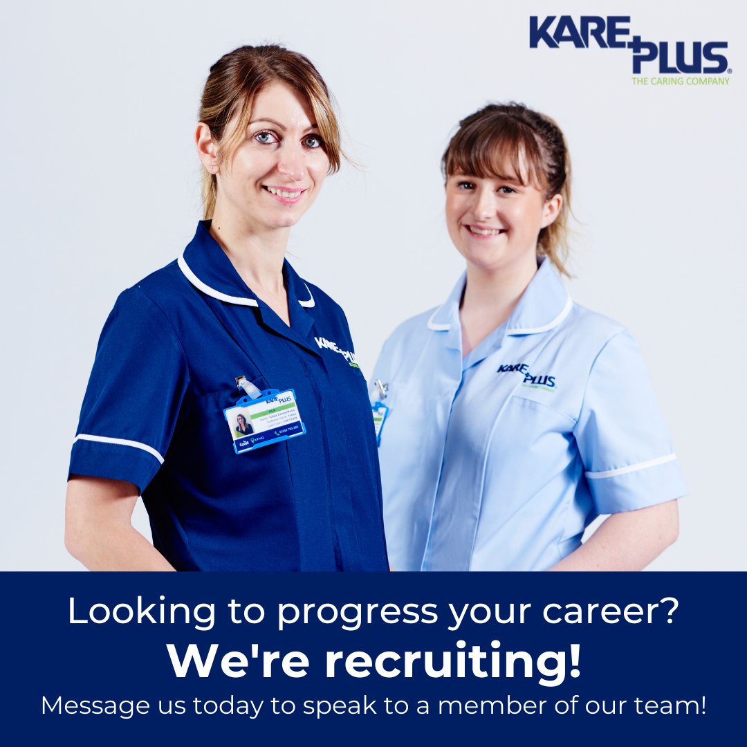kpwolverhampton's tweet photo. Are you looking to progress your career? We’re recruiting!

Put the care into your career and join our exceptional team, we deliver outstanding nursing, care and support to local communities.

To find out more, send us a message today. https://t.co/wck8lRfe3d