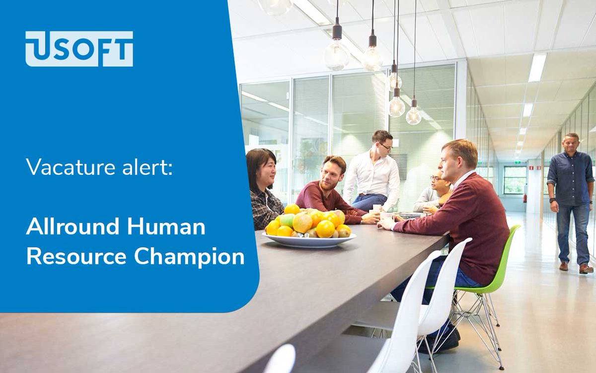 USoft_software's tweet photo. Als Human Resource Champion ben je niet bang voor een uitdaging. Ben jij het gezicht voor HR binnen USoft en word je enthousiast van werken in de tech sector! Solliciteer dan nu https://t.co/I9SfZ78BbC

#HR #HRadviseur #USoft #hiring #lowcode #HRM #vacature https://t.co/CrcLRHPkoY
