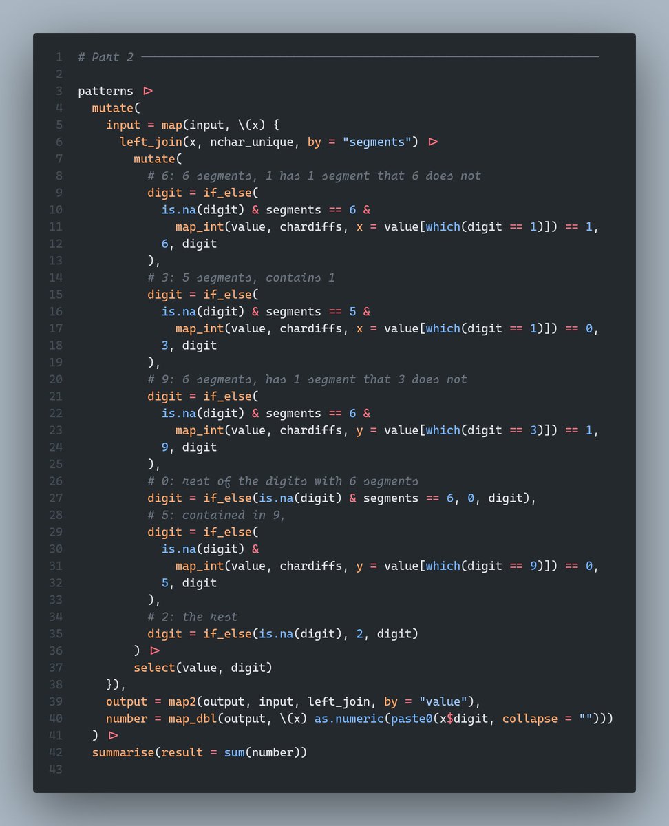 My #rstats solution to Day 8 of #AdventOfCode 🥵

Still sticking to the tidyverse, but the code this time is rather untidy