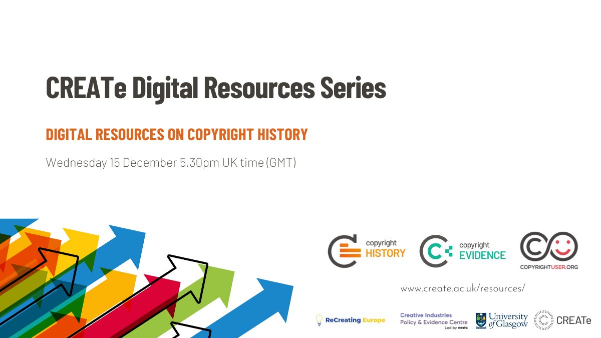Our #Copyright History event is just one week away! Join us on 15 December for our webinar 'Papal privileges and Stationers’ Register online' with Jane Ginsburg, <a href="/ChapBookPro/">Giles Bergel</a>, @iangadd, Elena Cooper, <a href="/NeilNetanel/">Neil Netanel</a>, <a href="/LionelBently/">Lionel Bently K.C.(Hon.)</a>, and Martin Kretschmer bit.ly/3rKsXof