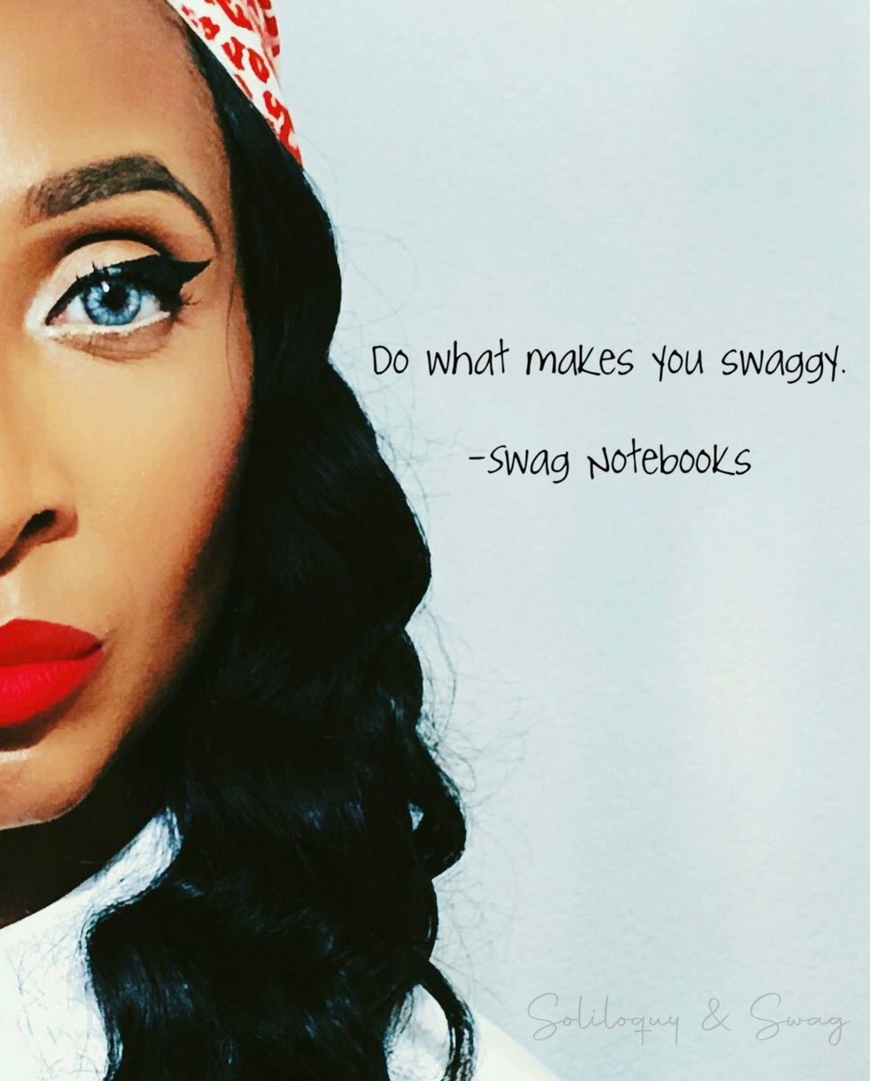 soliloquyand's tweet image. “Do what makes you swaggy.”Consider getting a swag notebook as a gift for friends and family…or yourself. 📙📒📘📗😊 #linkinbio #compositionnotebooks #planners #journals #swagnotebooks