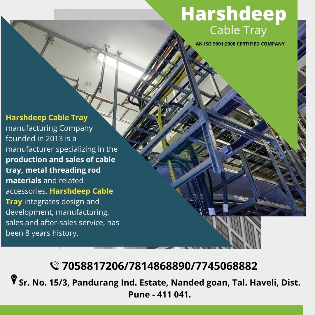 CableHarshdeep's tweet image. Harshdeep Cable Tray manufacturing company founded in 2013 is a manufacturer specializing in the production and sales of cable tray, mental threading rod materials and related accessories, Harshdeep Cable Tray integrates design and development, manufacturing.