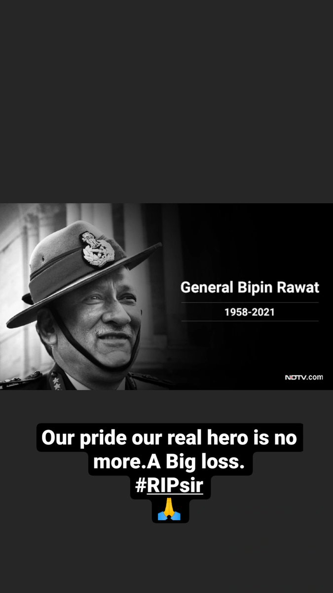 winxchantrix's tweet photo. #Shocking
#RIP 🙏
#CDSBipinRawat https://t.co/W0ge2w9ytS