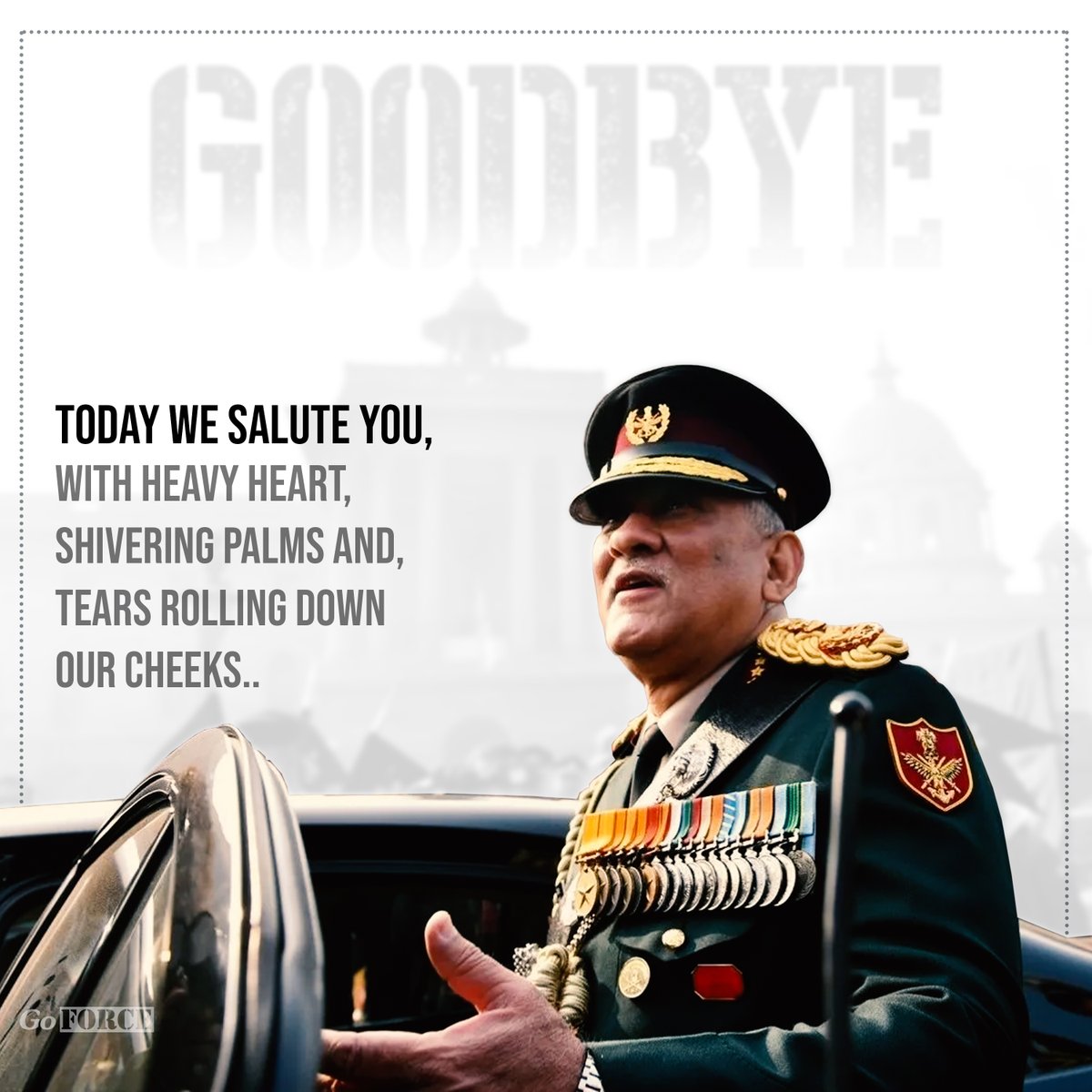 You will be truly and greatly be missed sir..

#BipinRawat 
#RememberedForever
