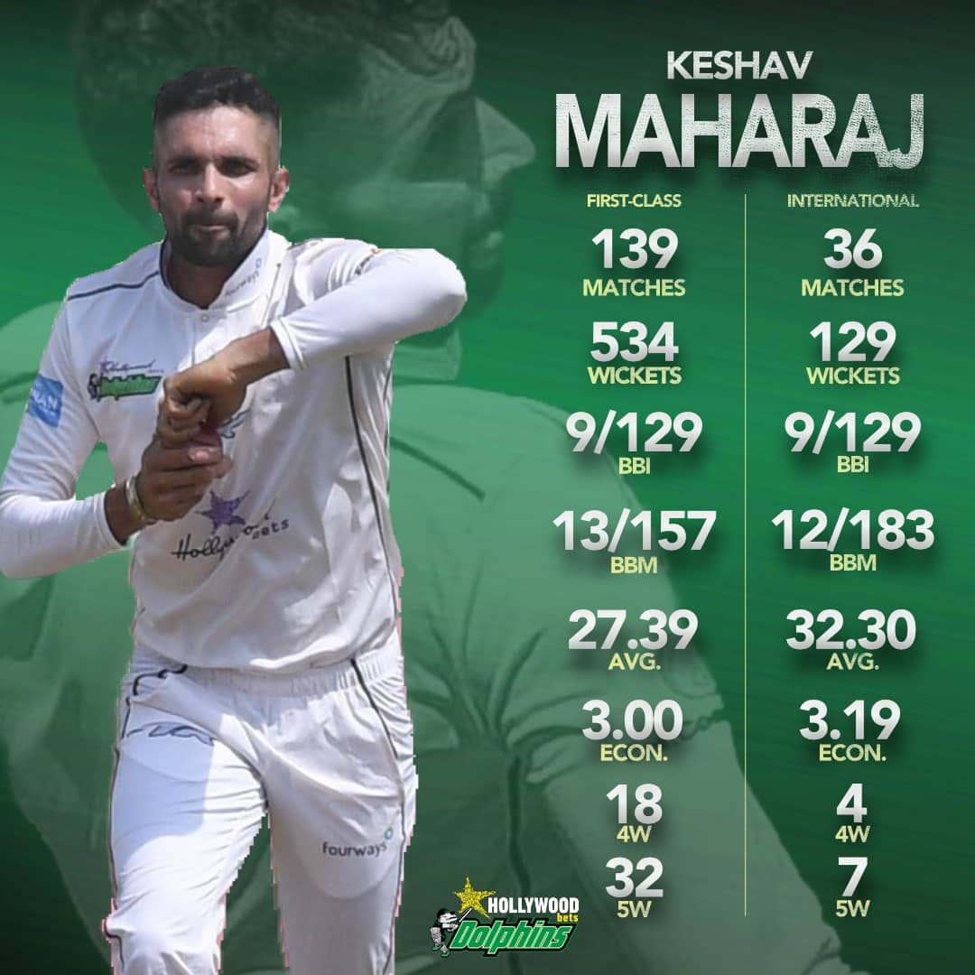 DolphinsCricket's tweet photo. #StatsAttack Here's some stats of our @Hollywoodbets Dolphins superstars who have been called up to the Proteas to take on India later this month. Best wishes @keshavmaharaj16, @KeeganKP, @sjerwee and @Prene13. We are proud of you! https://t.co/bE9zaPfHSn