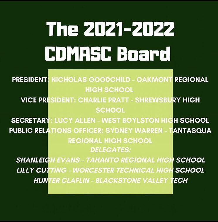 The CDMASC Board 2021-2022!🌟🪐⚡️