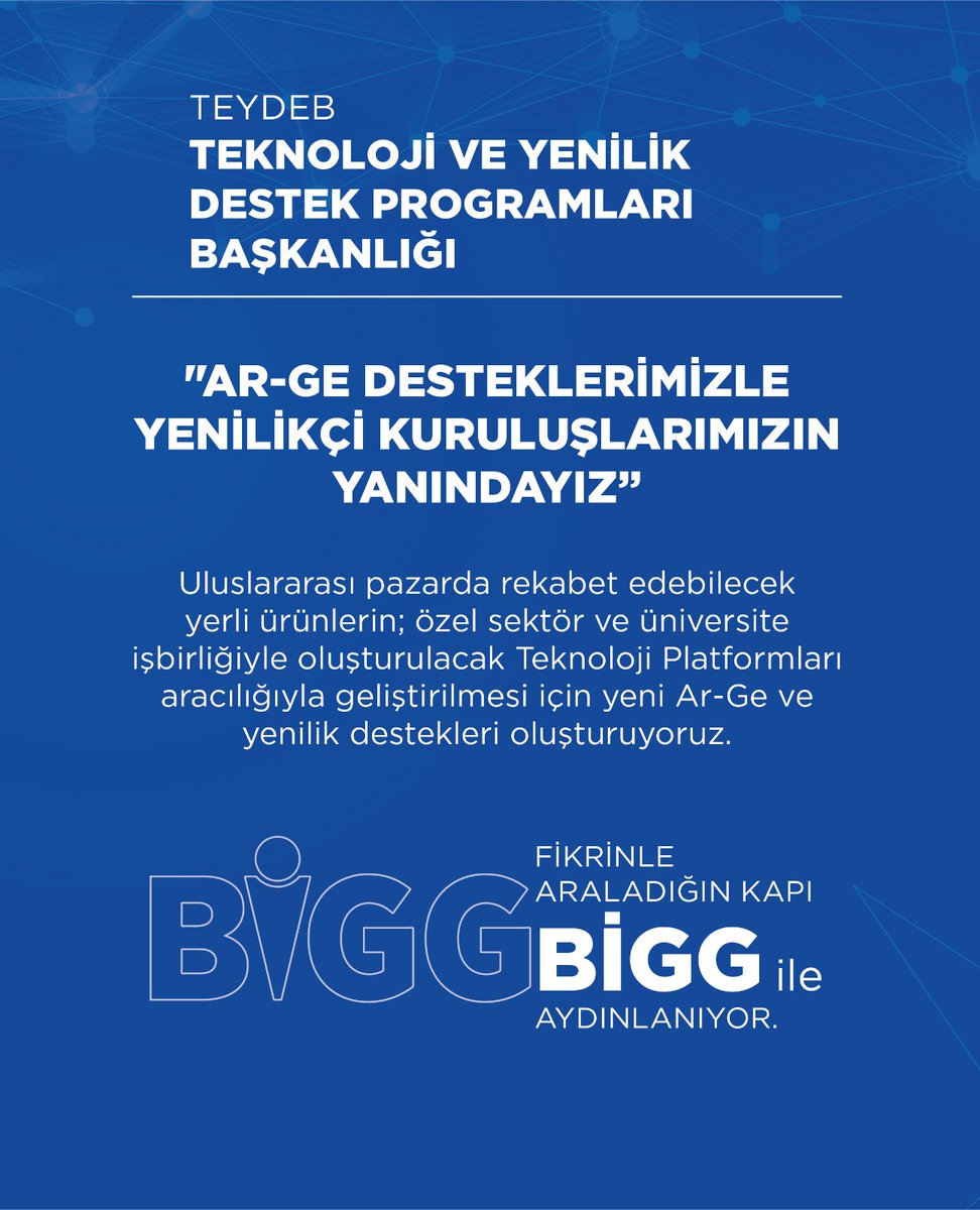 Tubitak's tweet photo. Gençlerimizin Hayallerine, TÜBİTAK'tan Destek Var!✨ 

Gençlerimizin bilim temelli, yenilikçi ve teknoloji odaklı fikirlerini, destek programlarımız ile güçlendiriyor;
her daim onların yanında yer alıyoruz!

#GeleceğinBurada

🗓️9-12 Aralık
📍Congresium https://t.co/IlMPvUhJFa