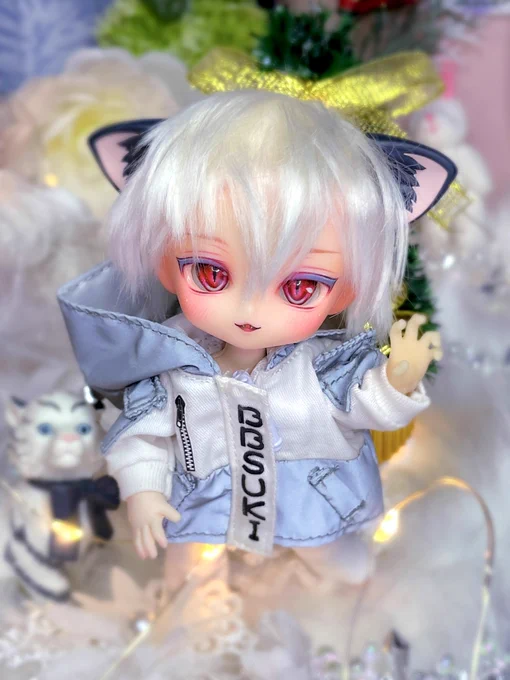 久々『ねんどろいどどーるヘッド』の開眼くんぷにっと可愛くてカスタム楽しかったです(*'꒳`*)ウィッグは、ねんどろいど髪パーツ・ドール用のウィッグどちらも楽しめて良い感じでした後ほどショップに追加予定です#まめるり亭 