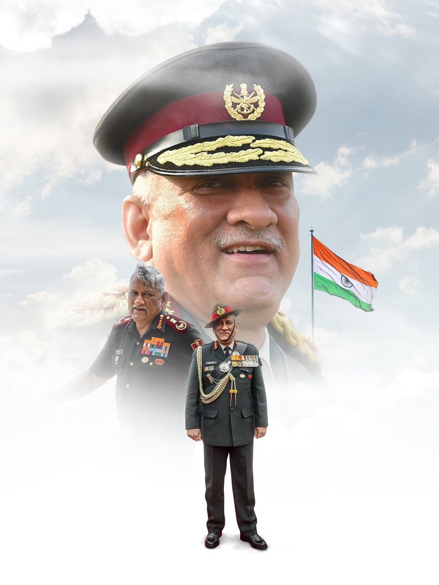 RajiniFollowers's tweet photo. Rest in place General #BipinRawat Sir🙏

A big loss for the Nation. https://t.co/bt0cKE48YG