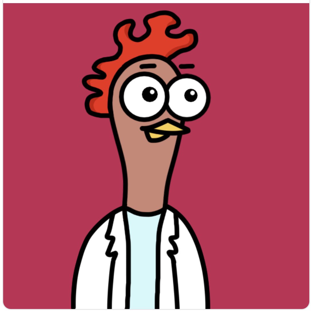 #NFTs #NFTGiveaways #NFTGiveaway #NFTCommunity 
🐔🎉🐔🎉🐔🎉🐔🎉🐔🎉🐔🎉
Scored this crazy guy from a giveaway run by <a href="/ChickenClubNFT/">The Chicken Club (NFT Collection)</a> .
Made my day‼️  Go check him out, follow, and don’t miss the next chance 😁. (Opensea in bio)… really fun collection🎉💥🎉
👇🏻👇🏻👇🏻👇🏻👇🏻👇🏻👇🏻👇🏻👇🏻👇🏻