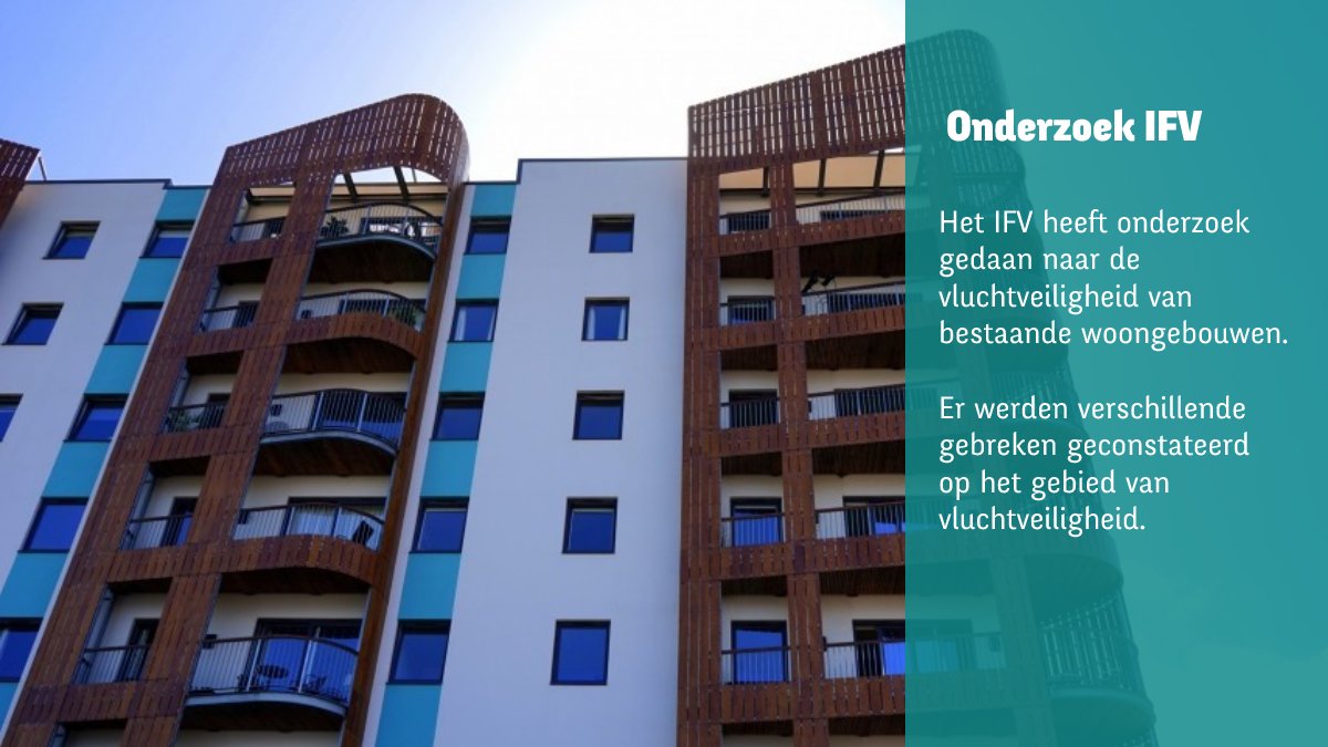 Brafon_nl's tweet photo. Het Instituut Fysieke Veiligheid (IFV) heeft in opdracht van het ministerie van Binnenlandse Zaken en Koninkrijksrelaties (BZK) onderzoek gedaan naar de vluchtveiligheid van bestaande woongebouwen. Er kwamen gebreken naar boven.
https://t.co/ehDSvxuvfc https://t.co/mItDzr5cjd